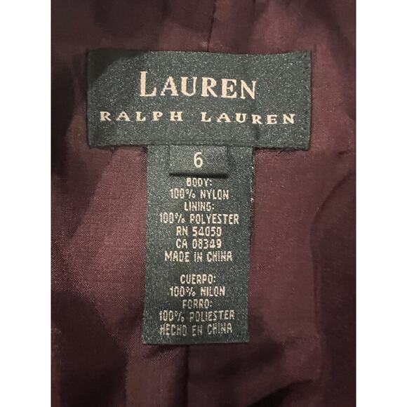 NWT Ralph Lauren Sleeveless Lace Dress Size 6 Plum Purple Cocktail MSRP $199 - Picture 4 of 5